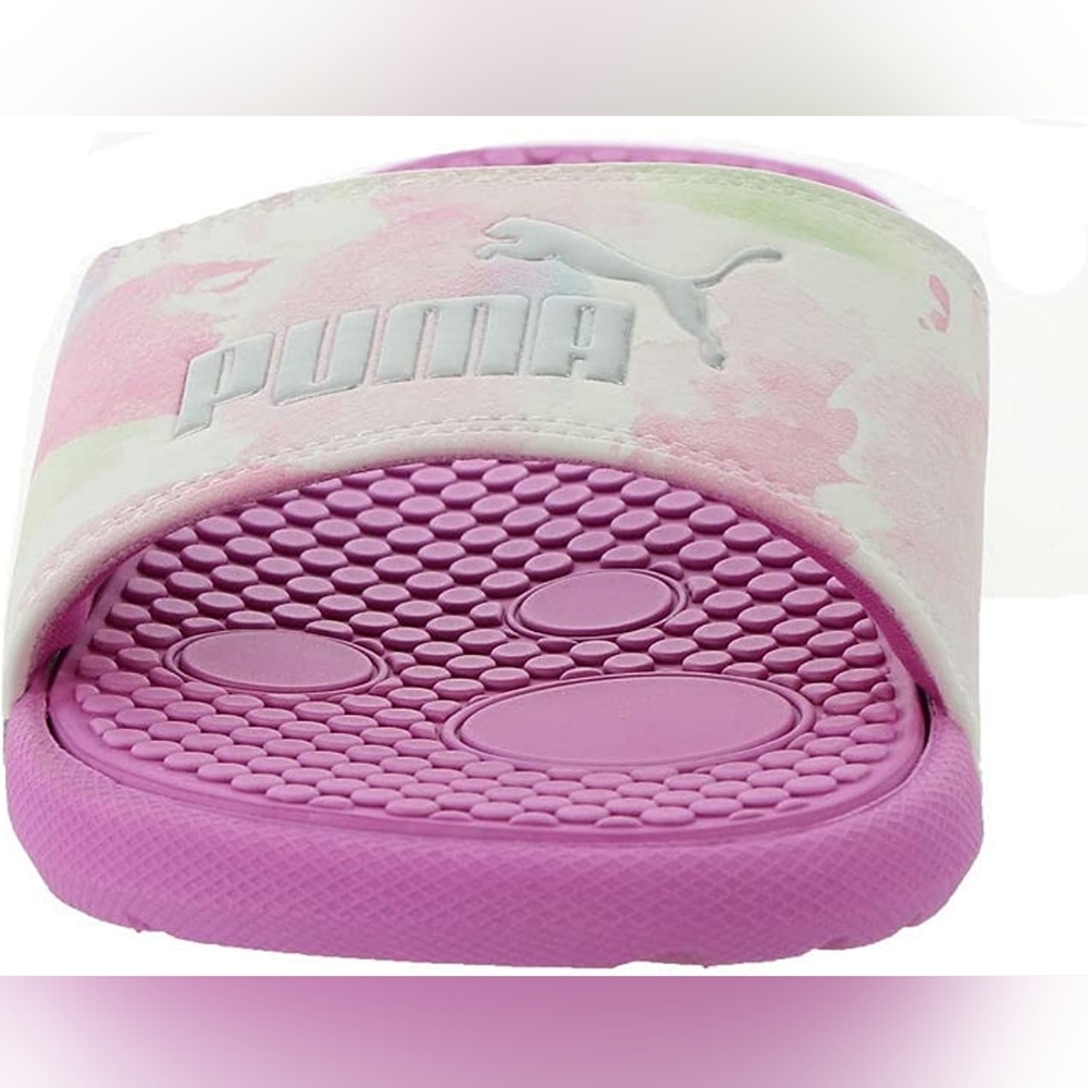 Puma Womens Cool Cat Pink Bleached Bright Slide Sandals Size 8 - Picture 4 of 6